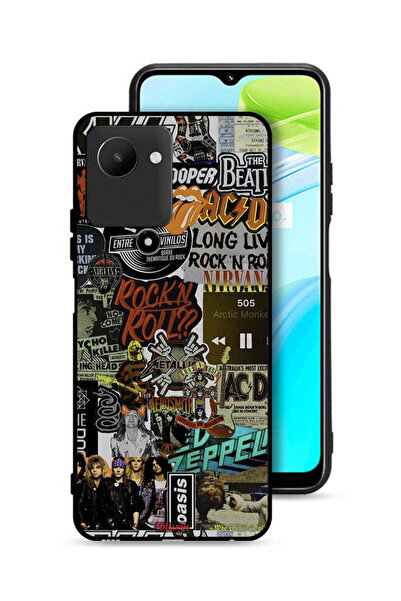 Tolwak غطاء حماية Realme C30s، تحيا موسيقى الروك أند رول