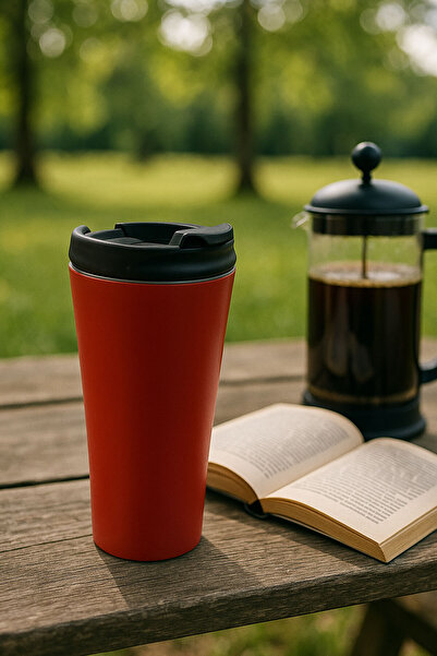 Tohana Steel Mug 450 ml Red Steel Mug