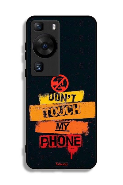 Tolwak Huawei P60 Pro Protective Case Cover Do Not Touch My Phone