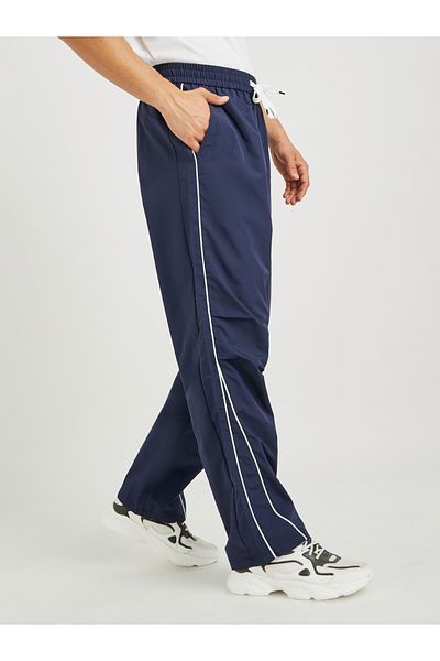 Styli Oversized Open Hem Joggers with Side Piping Detail