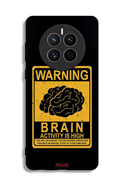 Tolwak غطاء حماية لهاتف Huawei Mate 50E تحذير من ارتفاع نشاط الدماغ