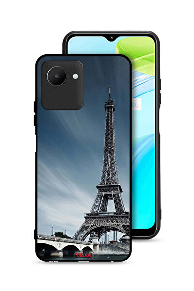 Tolwak غطاء حماية لهاتف Realme C30s بتصميم برج إيفل