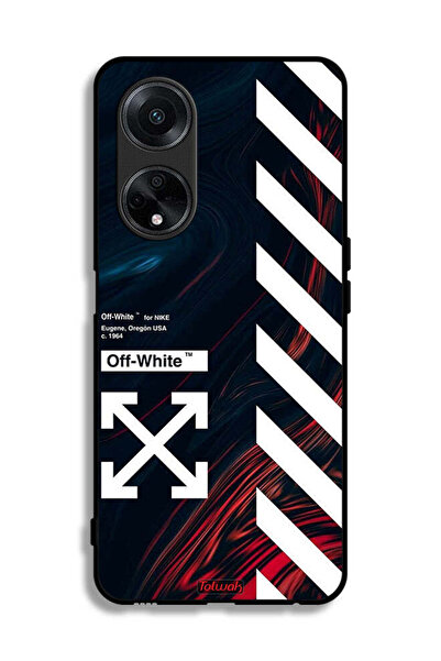 Tolwak غطاء حماية لهاتف Oppo F23 5G بملصق أبيض فاتح