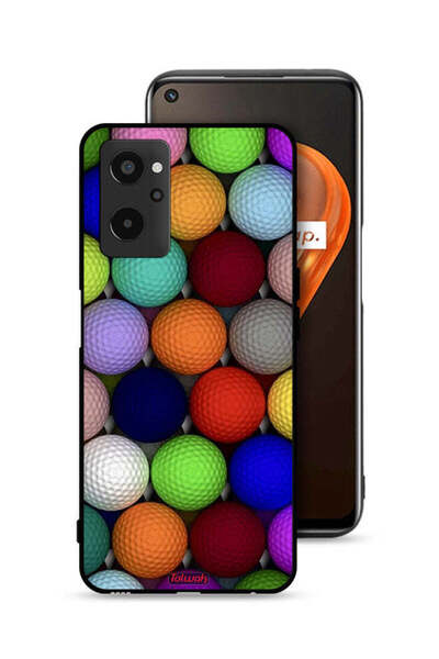 Tolwak Realme 9i 4G Protective Case Cover Balls Abstract Art