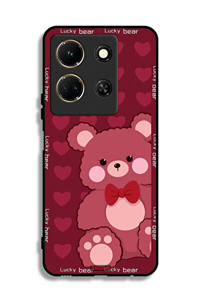 Tolwak غطاء حماية لهاتف Infinix Note 30 بتصميم الدب المحظوظ