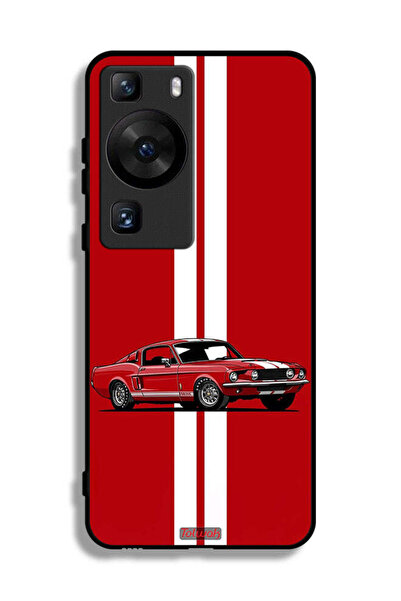Tolwak Huawei P60 Protective Case Cover Vintage Car Abstract Art