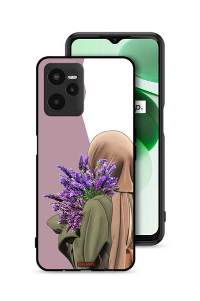 Tolwak غطاء حماية لهاتف Realme C35 يحمل زهرة