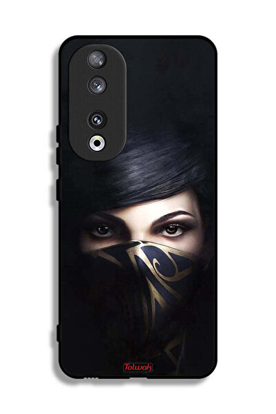 Tolwak غطاء حماية لهاتف Honor 90 بنقشة فتاة محجبة