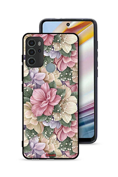 Tolwak غطاء حماية عالي الجودة مزين بالزهور لهاتف موتورولا موتو جي 60 إس