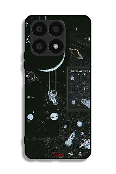 Tolwak غطاء حماية لهاتف Honor X8a بتصميم مدارات الكواكب