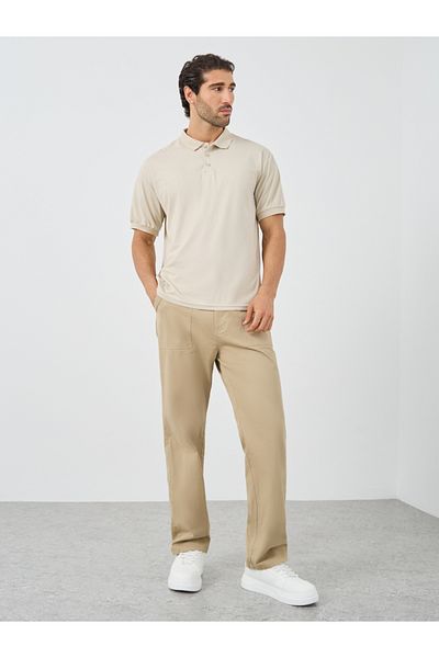 Styli Solid Regular Fit Polo Neck T-Shirt