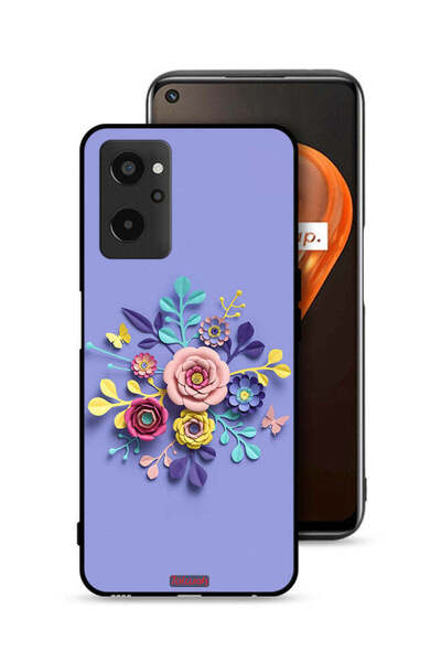 Tolwak Realme 9i 4G Protective Case Cover Flowers Art