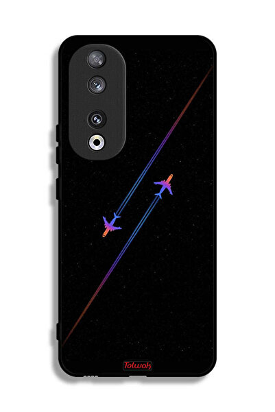 Tolwak غطاء حماية لهاتف Honor 90 برسومات طائرات