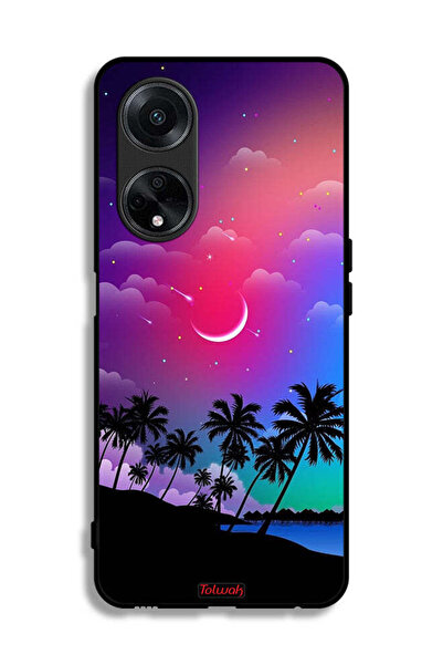 Tolwak غطاء حماية Oppo A1 5G برسومات القمر في الليل