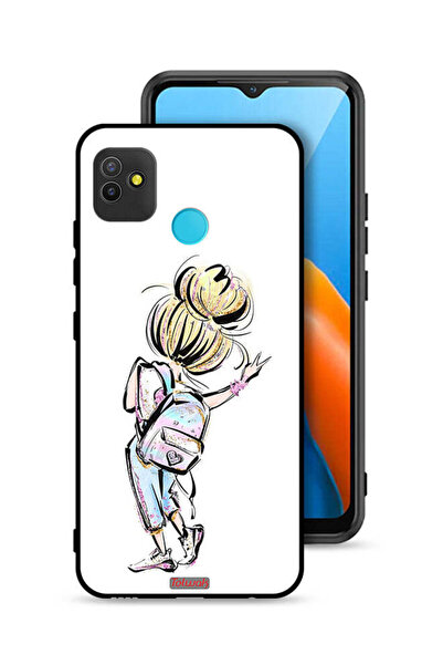 Tolwak غطاء حماية لهاتف تكنو بوب 5 بتصميم فتاة العودة إلى المدرسة