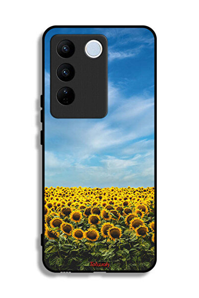 Tolwak غطاء حماية لهاتف Vivo V27e بطبعة عباد الشمس تحت السماء