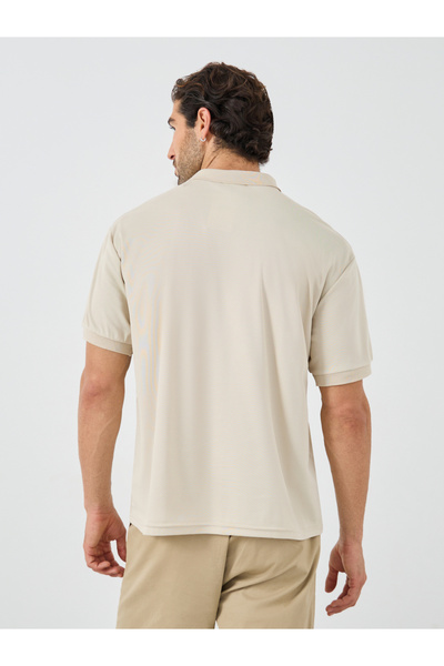 Styli Solid Regular Fit Polo Neck T-Shirt