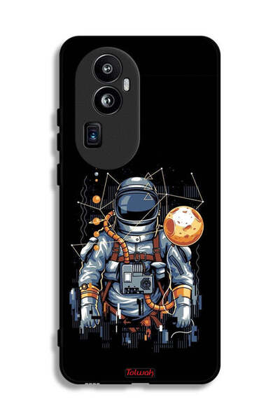 Tolwak غطاء حماية لهاتف Oppo Reno10 Pro Plus - فن تجريدي لرائد فضاء
