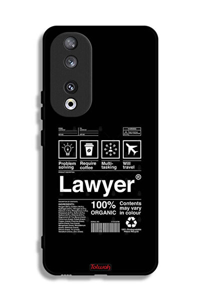Tolwak غطاء حماية لهاتف Honor 90 بملصق محامٍ