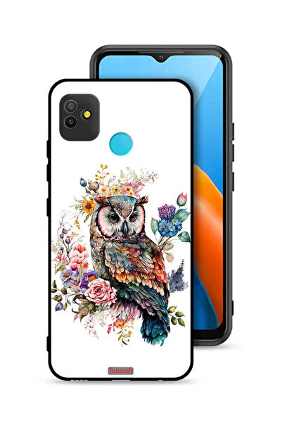 Tolwak Tecno Pop 5 Protective Case Cover Owl Abstract Art