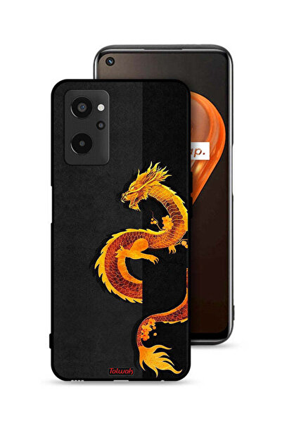 Tolwak Realme 9i 4G Protective Case Cover Dragon Art