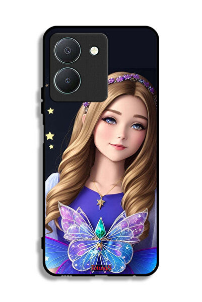 Tolwak Vivo Y36 5G Protective Case Cover Cute Butterfly Girl