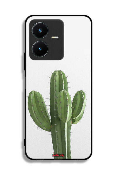 Tolwak غطاء حماية لهاتف Vivo Y22 بنقشة نبات الصبار