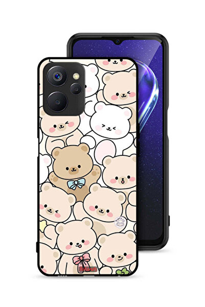 Tolwak غطاء حماية لهاتف Realme 9i 5G بنقشة دببة