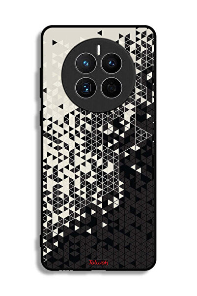 Tolwak غطاء حماية لهاتف هواوي ميت 50E بنمط مثلث فني رقمي