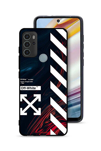 Tolwak غطاء حماية لهاتف موتورولا موتو جي 60 إس، ملصق أبيض