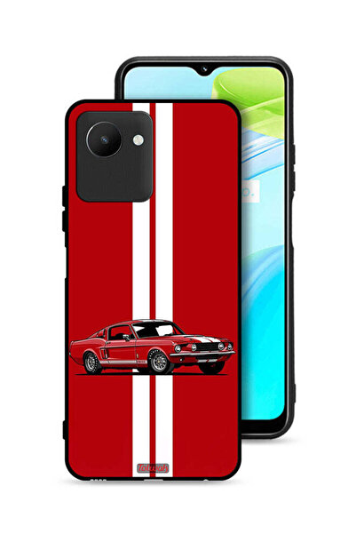 Tolwak Realme C30s Protective Case Cover Vintage Car Abstract Art