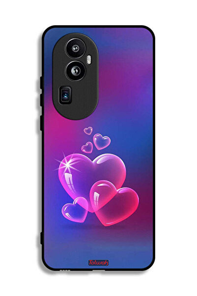 Tolwak غطاء حماية لهاتف Oppo Reno10 Pro Plus بتصميم قلوب مائية