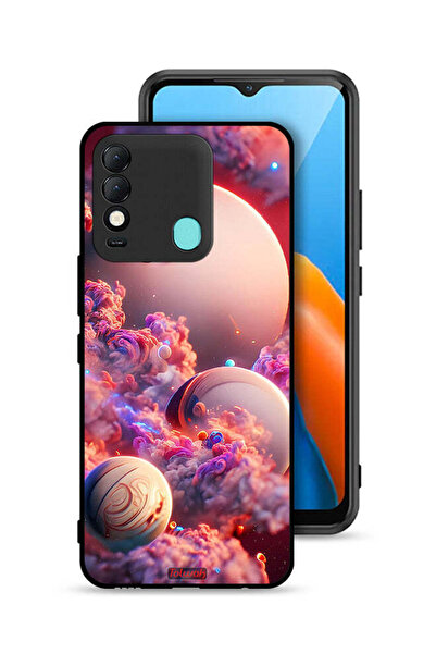 Tolwak غطاء حماية لهاتف Tecno Spark 8 بتصميم غيوم وفن تجريدي