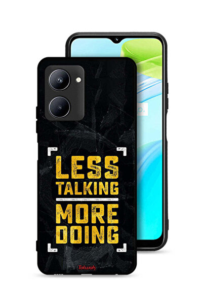 Tolwak Realme C33 Protective Case Cover Less Talking More Doing