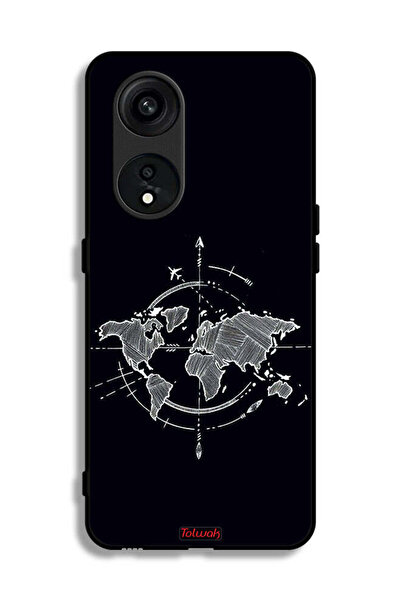 Tolwak غطاء حماية لهاتف Oppo Reno 8T 5G برسومات البوصلة