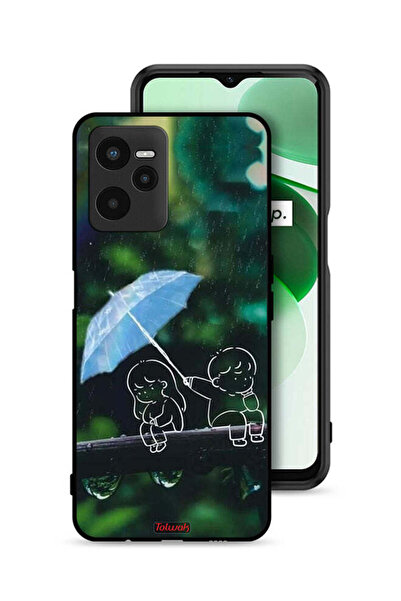 Tolwak Realme C35 Protective Case Cover Couple Abstract Art