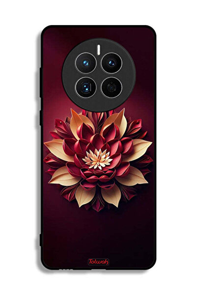 Tolwak غطاء حماية لهاتف هواوي ميت 50 إي بتصميم زهور تجريدية