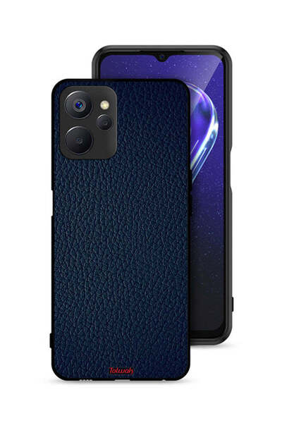 Tolwak غطاء حماية جلدي بنقشة جلدي لهاتف Realme 9i 5G