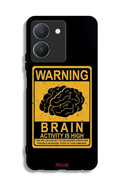 Tolwak غطاء حماية لهاتف Vivo Y36 4G تحذير من ارتفاع نشاط الدماغ