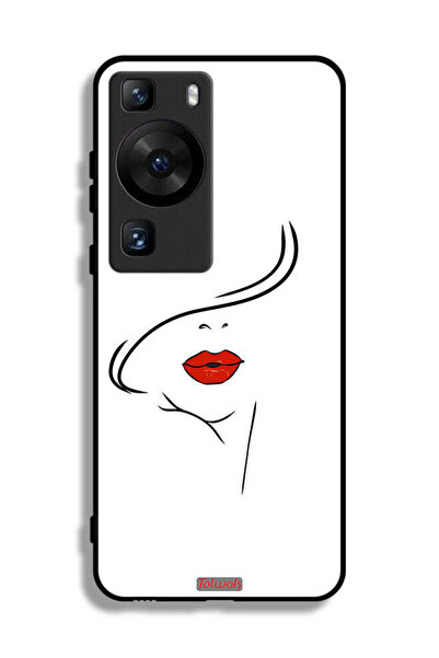 Tolwak غطاء حماية لهاتف هواوي P60 Pro بتصميم وجه فتاة
