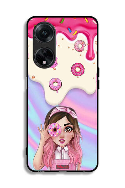 Tolwak غطاء حماية لهاتف Oppo A1 5G يحمل صورة دونات