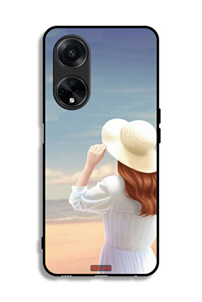 Tolwak غطاء حماية لهاتف Oppo A1 5G بنقشة فتاة واقفة