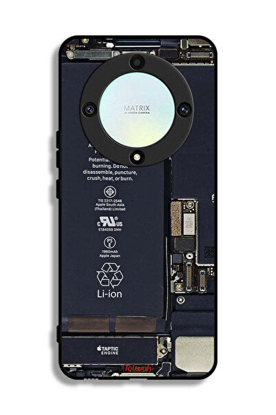 Tolwak غطاء حماية لهاتف Honor X9a بنمط دائرة الهاتف