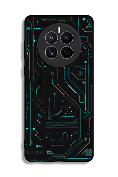 Tolwak Huawei Mate 50E Protective Case Cover Digital Art Circuits Minimalism ...