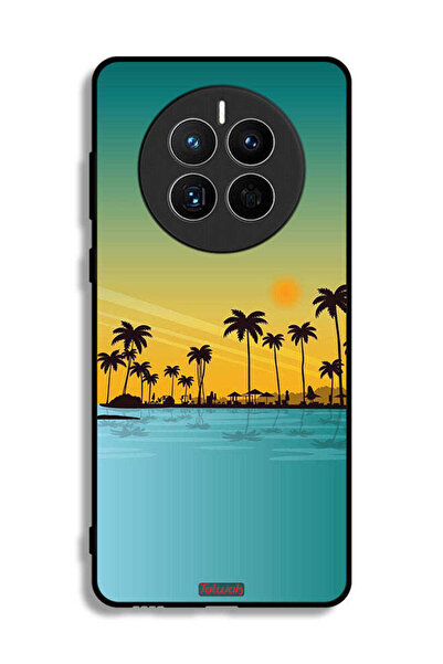 Tolwak غطاء حماية لهاتف هواوي ميت 50E، منظر طبيعي، فن تجريدي