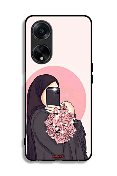 Tolwak غطاء حماية لهاتف Oppo A1 5G، فن التقاط صور سيلفي مع حمل الزهور