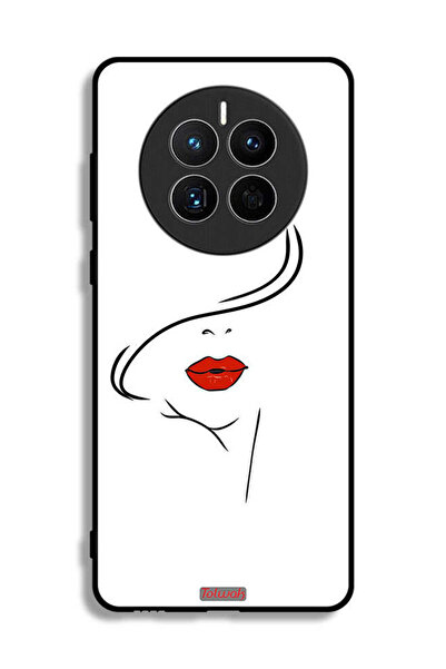 Tolwak غطاء حماية لهاتف هواوي ميت 50E برسومات وجه فتاة