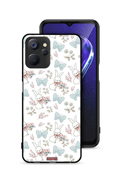 Tolwak غطاء حماية لهاتف Realme 9i 5G بطبعة أرنب وفراشات
