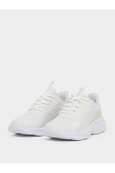 Styli Textured Mesh Lace Up Sneakers