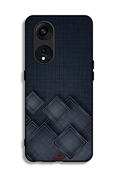 Tolwak Oppo Reno 8T 5G Protective Case Cover Squares Pattern On Cloth